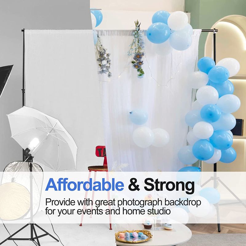 Photo 1 of EMART Photo Video Studio 10Ft Adjustable Background Stand Backdrop Support System Kit with Carry Bag