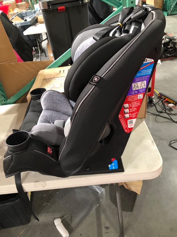 Photo 4 of Safety 1st Grow and Go Comfort Cool All-in-One Convertible Car Seat, Rear-Facing 5-50 lbs, Forward-Facing 22-65 lbs, and Belt-Positioning Booster 40-100 lbs, Pebble Path
