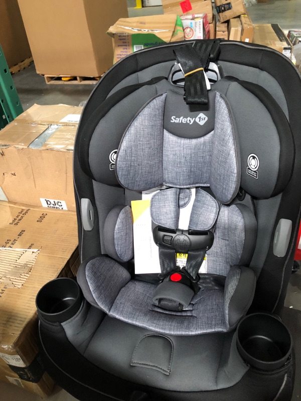 Photo 2 of Safety 1st Grow and Go Comfort Cool All-in-One Convertible Car Seat, Rear-Facing 5-50 lbs, Forward-Facing 22-65 lbs, and Belt-Positioning Booster 40-100 lbs, Pebble Path
