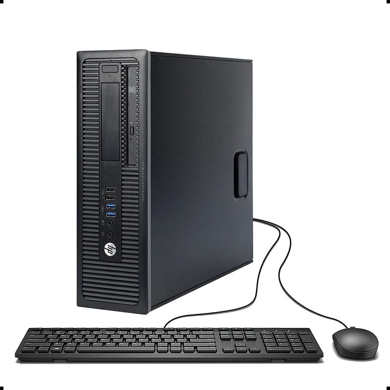 Photo 1 of HP ProDesk 600 G1 SFF Slim Business Desktop Computer, Intel i5-4570 up to 3.60 GHz, 8GB RAM, 500GB HDD, DVD, USB 3.0, Windows 10 Pro 64 Bit (Renewed) (8GB RAM | 500GB HDD) (Renewed)