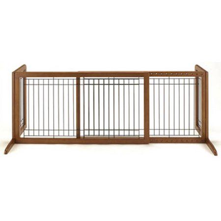 Photo 2 of *PARTS ONLY* Richell Wood Freestanding Pet Gate Large Autumn Matte 39.8" - 71.3" X 17.7" X 20.1"