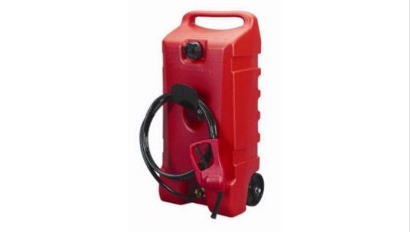 Photo 1 of 14 Gal Red Polyethylene Fuel Caddy for Fueling
