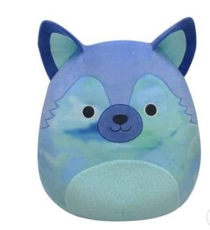 Photo 1 of Squishmallows 20" Kippie the Blue & Teal Printed German Shepherd Plush Toy