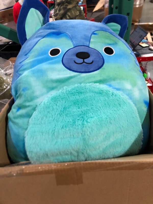 Photo 2 of Squishmallows 20" Kippie the Blue & Teal Printed German Shepherd Plush Toy