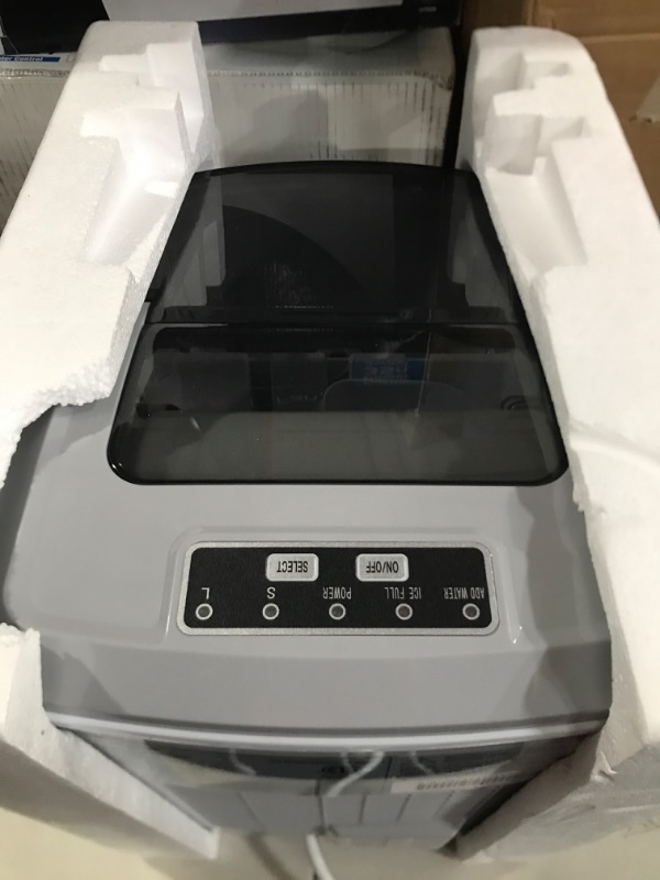 Photo 1 of FRIGIDAIRE EFIC189-Silver Compact Ice Maker, 26 lb per Day, Silver (Packaging May Vary) Silver Ice Maker