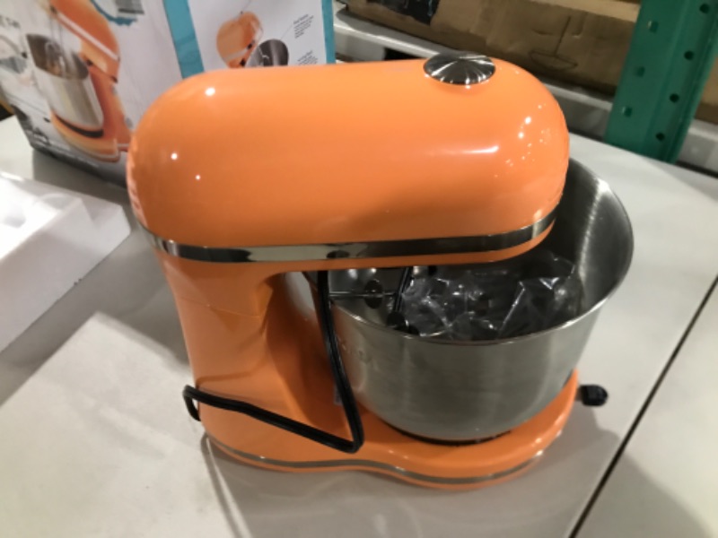 Photo 2 of Delish by DASH Compact Stand Mixer, 3.5 Quart with Beaters & Dough Hooks Included - Orange 3.5 Quart ORANGE