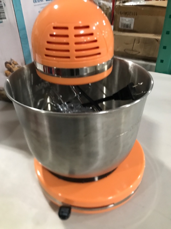 Photo 1 of Delish by DASH Compact Stand Mixer, 3.5 Quart with Beaters & Dough Hooks Included - Orange 3.5 Quart ORANGE