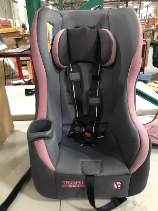 Photo 2 of Baby Trend Trooper 3-in-1 Convertible Car Seat, Cassis Pink