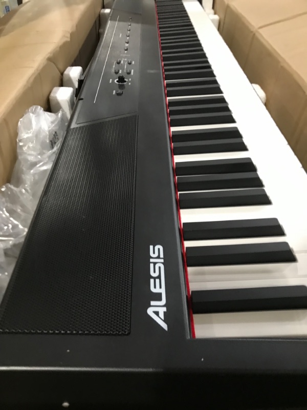 Photo 3 of Alesis Recital – 88 Key Digital Piano Keyboard with Semi Weighted Keys, 2x20W Speakers, 5 Voices, Split, Layer and Lesson Mode, FX and Piano Lessons