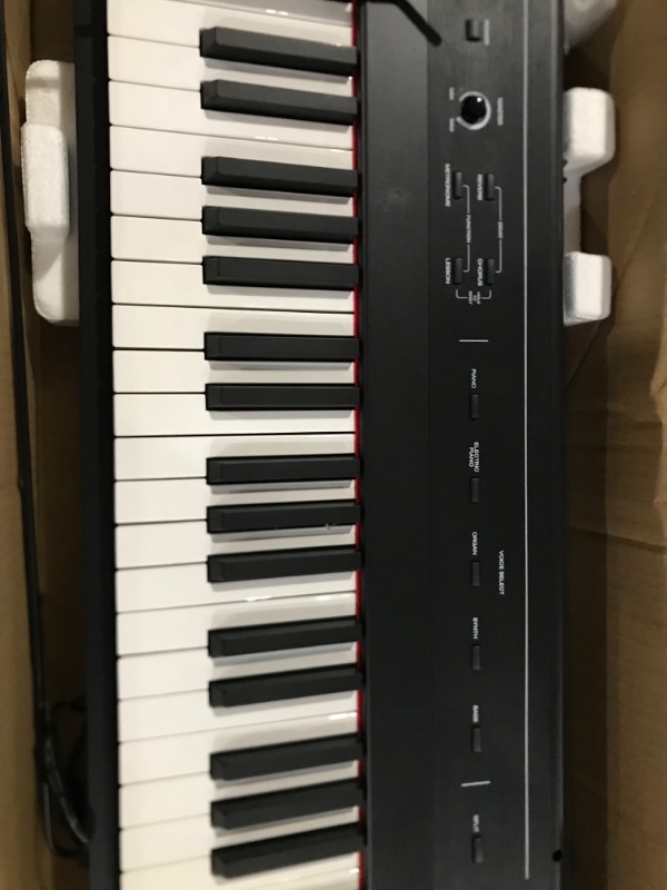 Photo 2 of Alesis Recital – 88 Key Digital Piano Keyboard with Semi Weighted Keys, 2x20W Speakers, 5 Voices, Split, Layer and Lesson Mode, FX and Piano Lessons