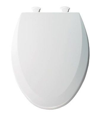 Photo 1 of Bemis Elongated Molded Wood Toilet Seat with Easy-Clean & Change ® Hinge