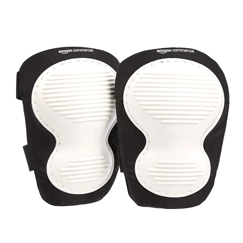 Photo 1 of AmazonCommercial Non-marking Knee Pads, 9.5in, white - 3 pairs 