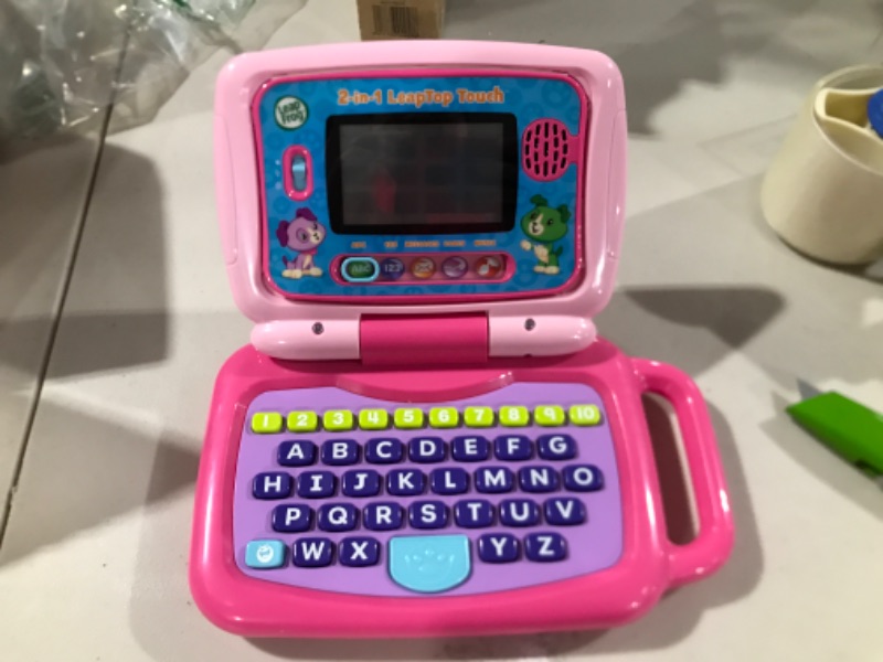 Photo 4 of LeapFrog 2-in-1 Leaptop Touch (Frustration Free Packaging), Pink Frustration-Free Packaging