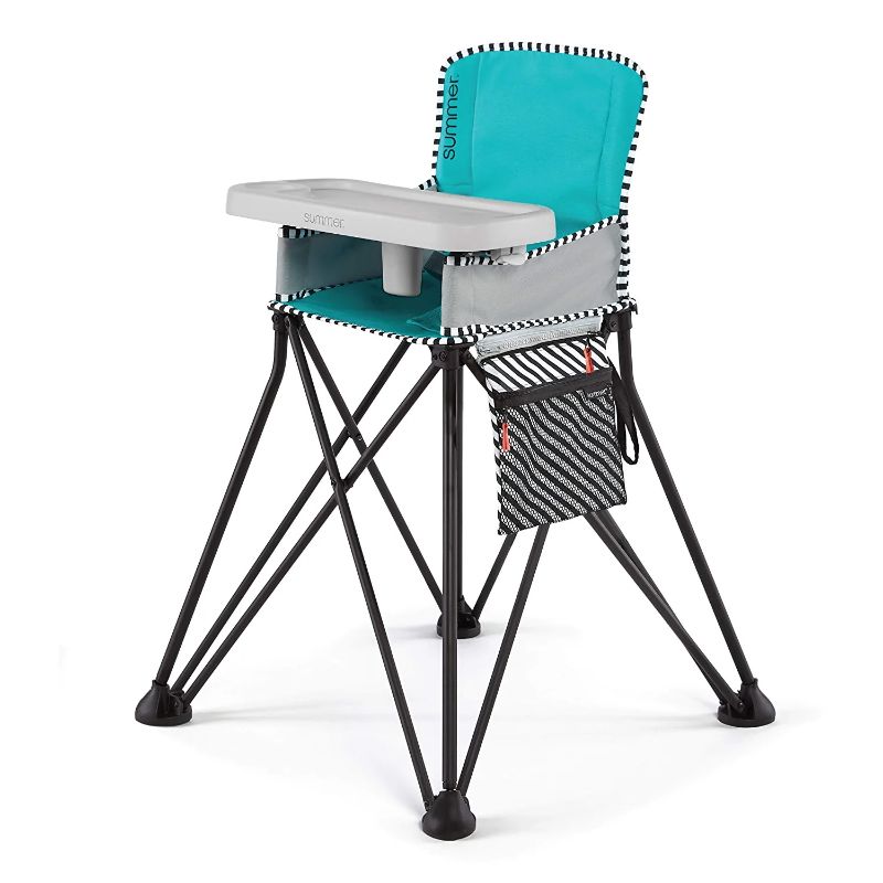 Photo 1 of Summer Pop ‘n Sit SE Highchair, Sweet Life Edition, Aqua Sugar Color - Portable High Chair for Indoor/Outdoor Dining - Space Saver High Chair with Fast, Easy, Compact Fold, for 6 Months - 45 Pounds