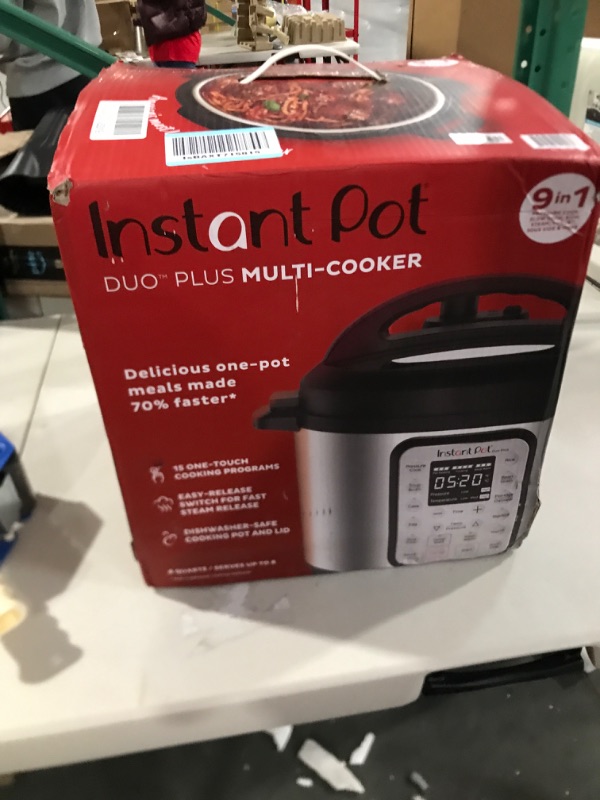 Photo 2 of Instant Pot Duo Plus 9-in-1 Electric Pressure Cooker, Slow Cooker, Rice Cooker, Steamer, Sauté, Yogurt Maker, Warmer & Sterilizer, Includes App With Over 800 Recipes, Stainless Steel, 8 Quart 8QT Duo Plus