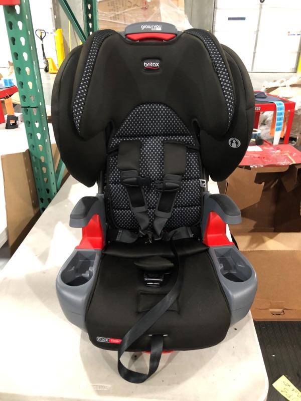 Photo 3 of Britax Grow with You ClickTight Harness-2-Booster Car Seat, Cool Flow Gray