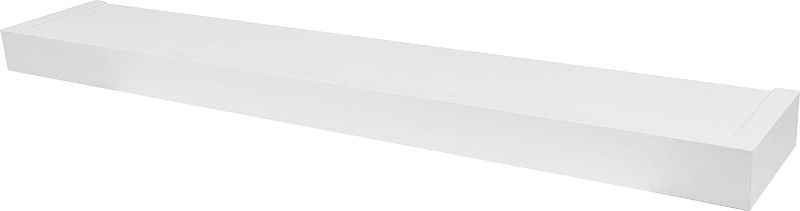 Photo 1 of HIGH & MIGHTY 515613 Modern 36" Floating Shelf Holds up to 25lbs, Easy Tool-Free Dry Wall Installation, Flat, Ideal for Holiday Décor, White
36" W x 2” H x 6” D