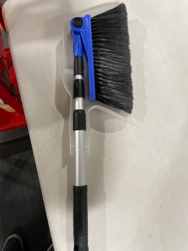 Photo 2 of Camco Broom and Dustpan for RVs, Adjustable from 24 to 52 Inches (43623-A) Broom with Dust Pan