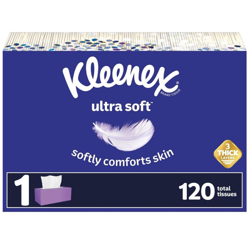 Photo 1 of Kleenex Ultra Soft Facial Tissue - 120ct 2 pack
