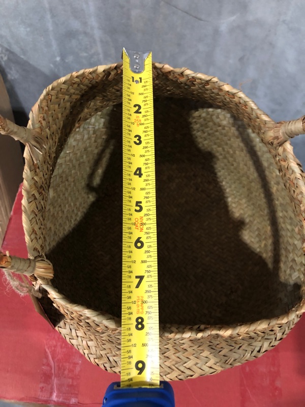 Photo 2 of BlueMake Seagrass Plant Basket for Storage Plant Pot Basket