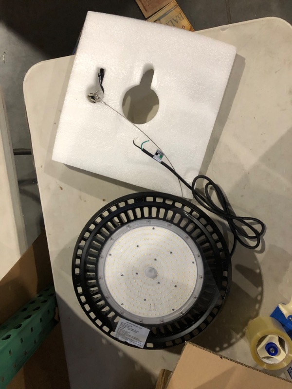 Photo 1 of 480V UFO LED High Bay Lights 240W, 38400LM, 0-10V Dimmable, 1000W HID/HPS Replacement, 5ft Cable, IP65, Hook Mount, Shop Lights, Garage, Factory, Warehouse, Workshop, Area Light