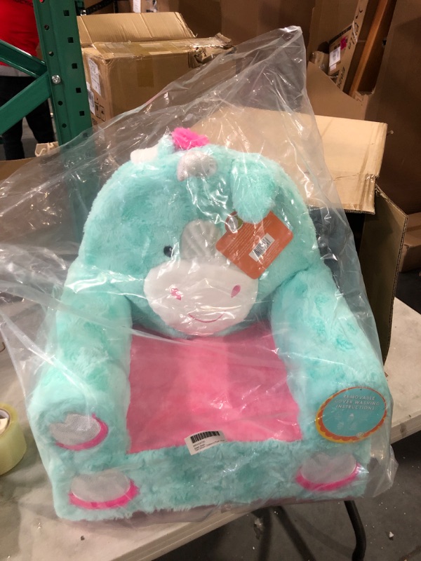 Photo 2 of Animal Adventure | Sweet Seats | Teal Unicorn | Soft Plush Children's Chair