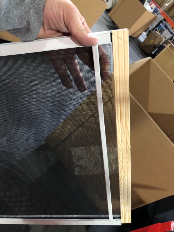 Photo 2 of THERMWELL PRODUCTS Available Frost King WB Marvin AWS1845 Adjustable Window Screen, 18in High x Fits 25-45in Wide