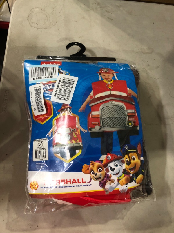 Photo 2 of Rubie's Paw Patrol Marshall 3D Child Costume, Toddler