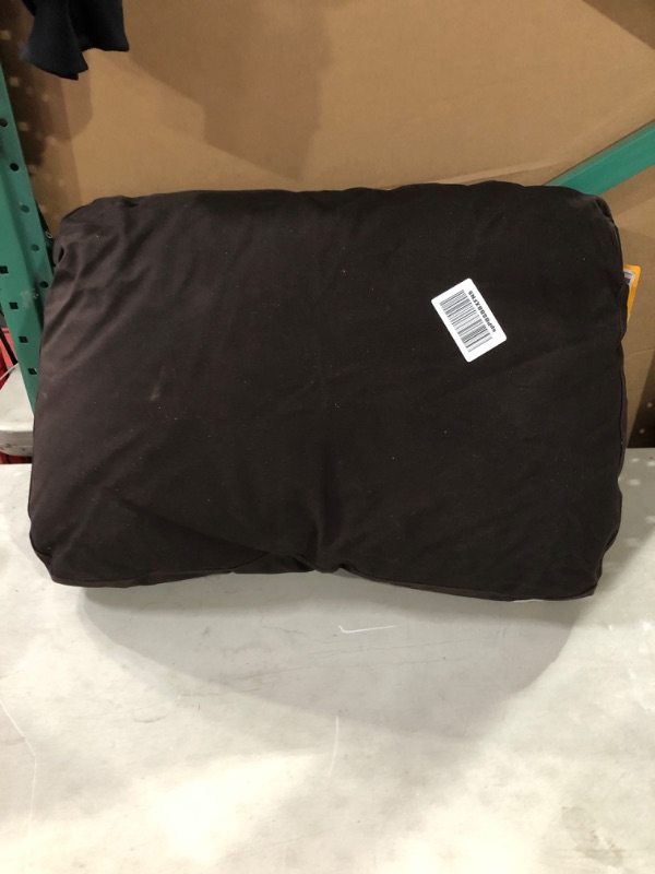 Photo 2 of Carhartt Firm Duck Dog Bed, Durable Canvas Pet Bed with Water-Repellent Shell, Dark Brown, Small Small Dark Brown Dog Bed