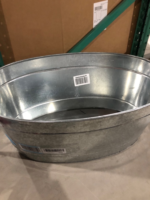 Photo 1 of Achla Designs C-55 Large Galvanized Steel Metal Oval tub Large Oval