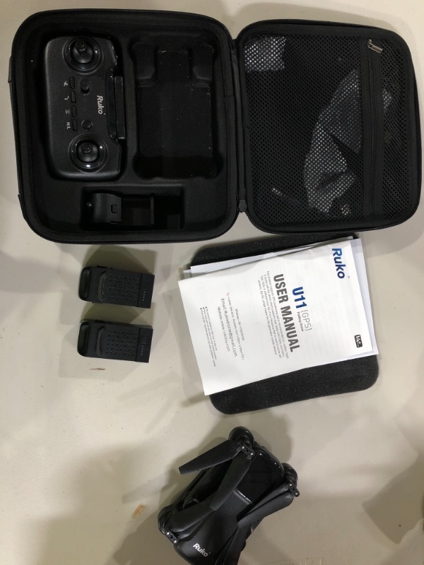 Photo 1 of Ruko U11S Drones with Camera for Adults 4k, 40 Mins Flight Time, Foldable FPV GPS Drones for Beginners with Live Video, Follow Me, Auto Return Home, Encircling Flight(2 Batteries and Carrying Case)