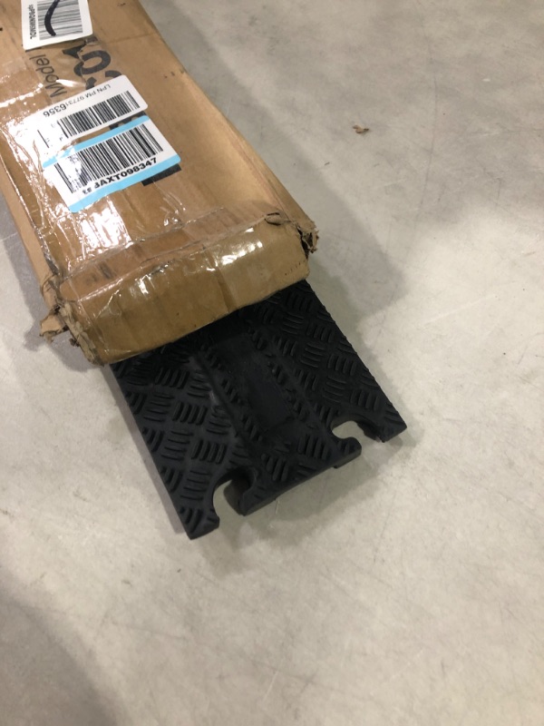 Photo 1 of Pyle PCBLCO101X2 - Cable Protector Cover Ramps - Cord/Wire Safety Concealment Floor Tracks, Rugged Waterproof, Indoor/Outdoor Use (Single Channel Grooves)