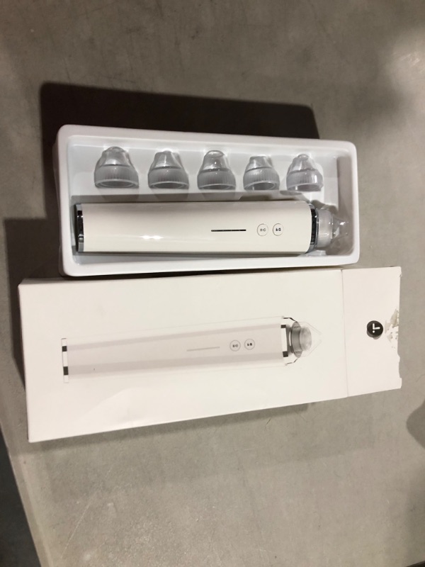 Photo 1 of Blackhead Remover Pore Vacuum, ?FDA Certification?WiFi Visible Facial Pore Cleanser with HD Camera Pimple Acne Comedone Extractor Kit with 6 Suction Heads Electric Blackhead Suction Tool White