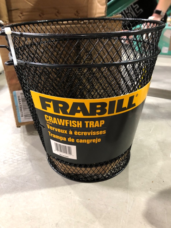 Photo 2 of Frabill Torpedo Crawfish Trap | Heavy-Duty Steel Mesh 10" Dlx Black Torpedo Trap1010707577
