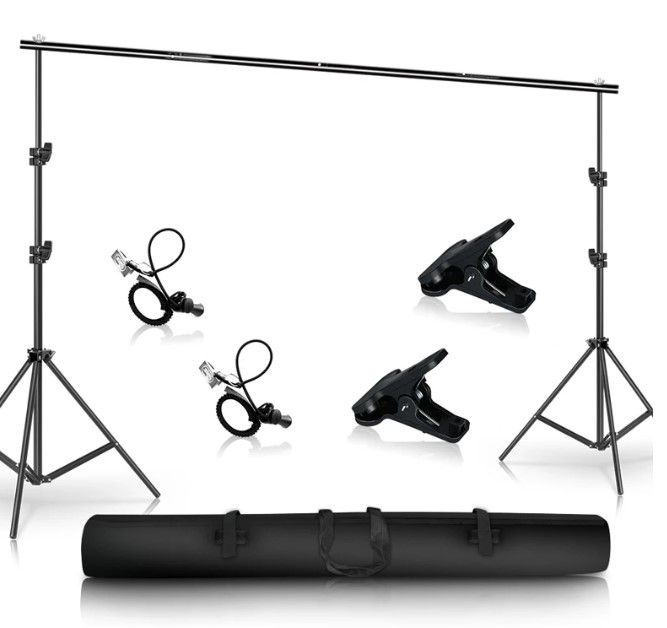 Photo 1 of Photo Background Backdrop Support System Kit for Photo Studio Background Stand Photography backdrops
