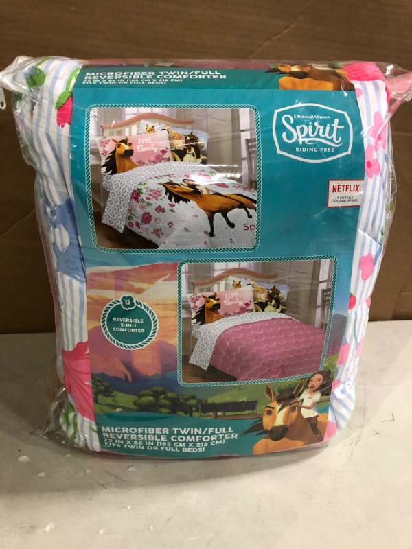 Photo 2 of Franco Kids Bedding Super Soft Reversible Comforter, Twin/Full Size 72 x 86, Spirit Riding Free