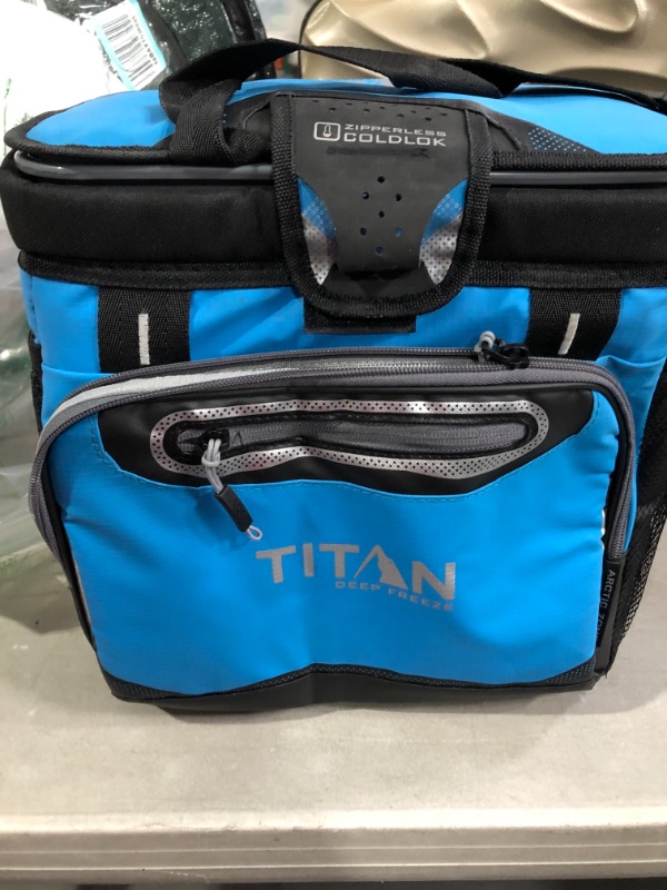 Photo 2 of Arctic Zone Titan Deep Freeze Zipperless Hardbody Coolers - Sizes: 9, 16, 30 and 48 Can - Colors: Navy, Moss, Process Blue, Pine, Citrus, Gray, Blue Lagoon Process Blue 16 Can