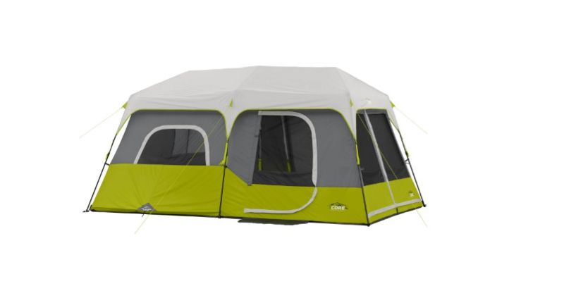 Photo 1 of Core 9 Person Instant Cabin Tent - 14' x 9', Green (40008) Cabin Tent 