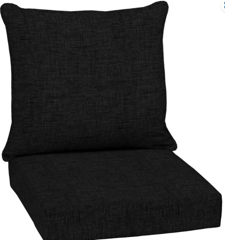 Photo 2 of Arden Selections 24-inch Outdoor Solid Color Deep Seat Cushion Set