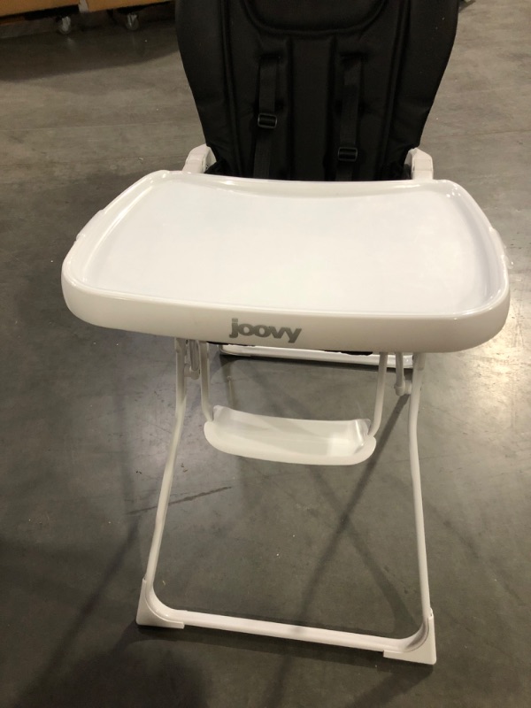 Photo 3 of Joovy Nook High Chair Featuring Four-Position Adjustable Swing Open Tray, and Removable, Dishwasher-Safe Tray Insert for Easy Cleaning - Folds Down Flat for Easy Storage (Black)