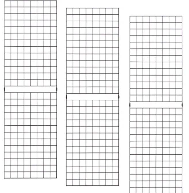 Photo 2 of Econoco Portable 2’ X 7’ Black Grid Panels - Pack of 3