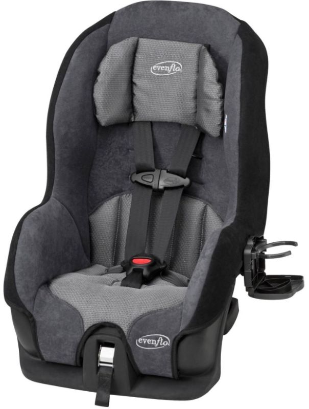 Photo 1 of Evenflo Tribute LX Harness Convertible Car Seat, Solid Print Gray (1815632)