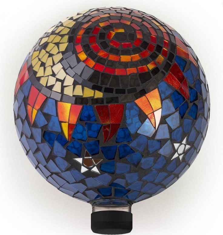 Photo 1 of Alpine Corporation 10" Diameter Indoor/Outdoor Glass Mosaic Gazing Globe Yard Decoration