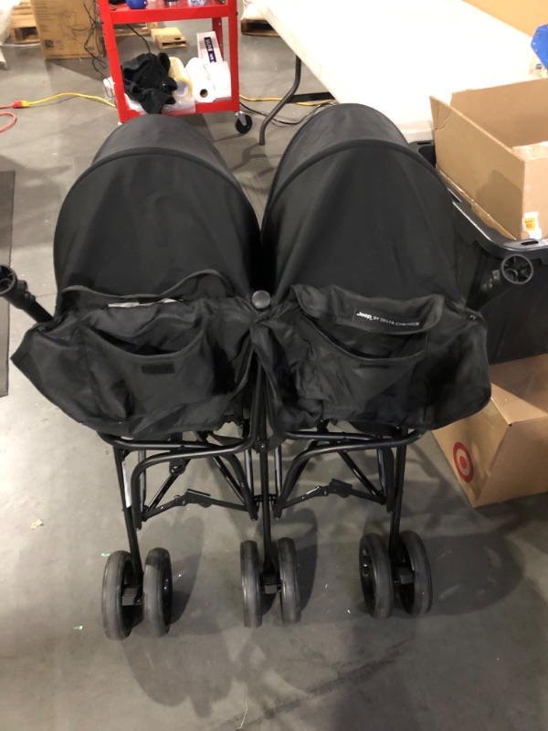 Photo 1 of Jeep PowerGlyde Side-by-Side Double Stroller by Delta Children - Gray