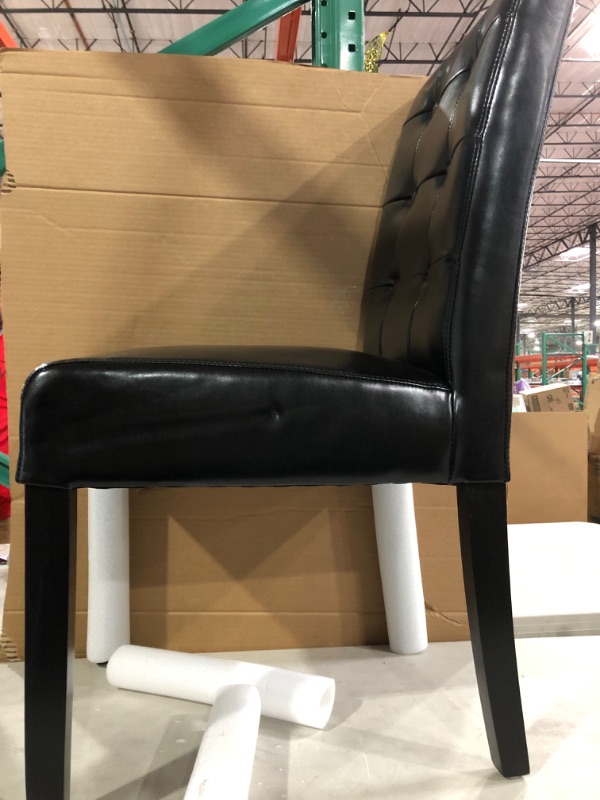 Photo 2 of Bonded Leather Dining Chairs, chocolate Brown Set of 2
(Stock Photo for Reference only)