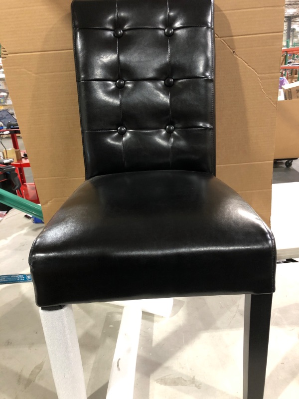 Photo 3 of Bonded Leather Dining Chairs, chocolate Brown Set of 2
(Stock Photo for Reference only)