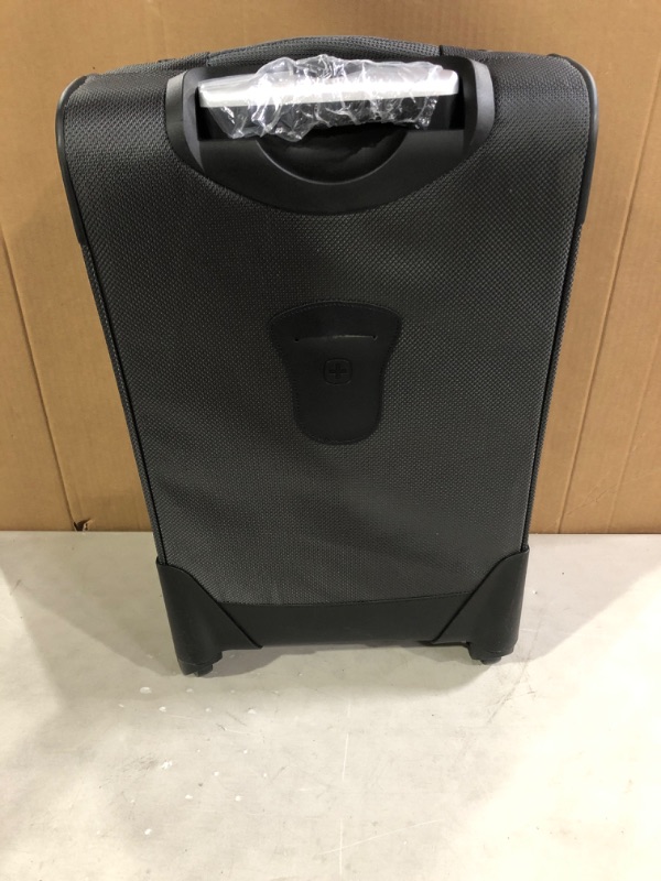 Photo 5 of ** Damaged ** SwissGear Sion Softside Expandable Roller Luggage, Dark Grey, Carry-On 21"