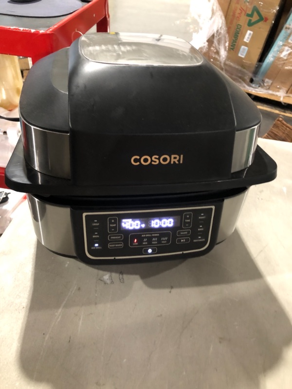 Photo 2 of COSORI Indoor Grill Electric Smokeless Grill Indoor & Smart XL Air Fryer Combo, 8 Cooking Functions, 6QT