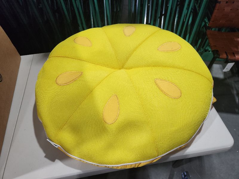 Photo 1 of Big Joe Fruit Slice Small No Inflation Needed Pool Float, Lemon Mesh, 3ft Big Small Lemon