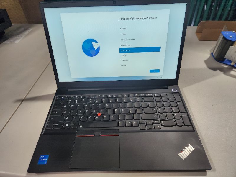 Photo 2 of Lenovo ThinkPad E15 Gen 2 Business Laptop, 15.6" Full HD Display, Intel Core i5-1135G7 Processor, 16GB RAM, 512GB SSD, Wi-Fi 6, HDMI, Windows 11 Pro, Black - TESTED